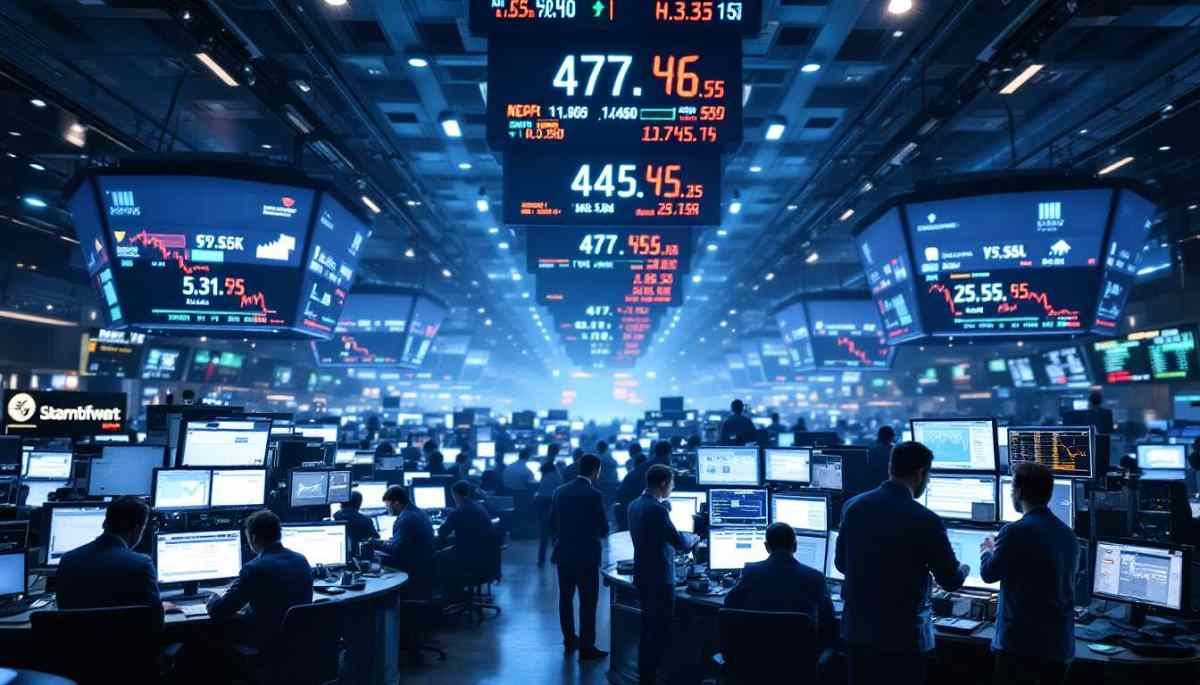 Stock market performance chart